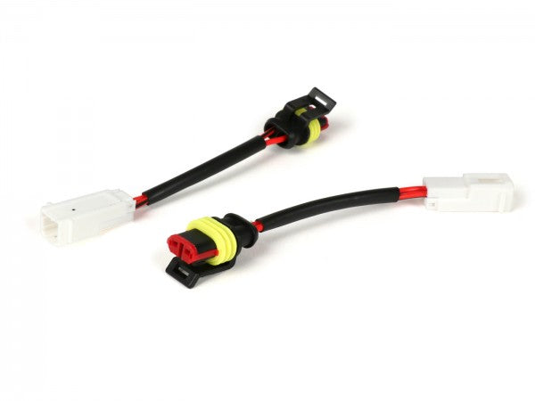 Adapter wire set for indicator conversion -BGM PRO update 2003-2013 => 2014- Vespa GTS rear - used for indicators from 2014 on vehicles before 2014