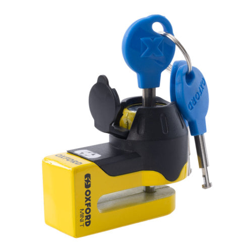 Oxford Mini T Disc Lock Yellow/Black