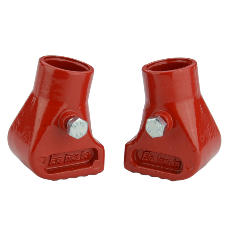 FA. ITALIA Vespa Alloy Stand Feet (Pair) Red PX, T5, Cosa, LML Star