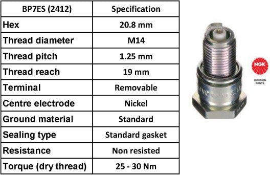 NGK Spark Plug BP7ES