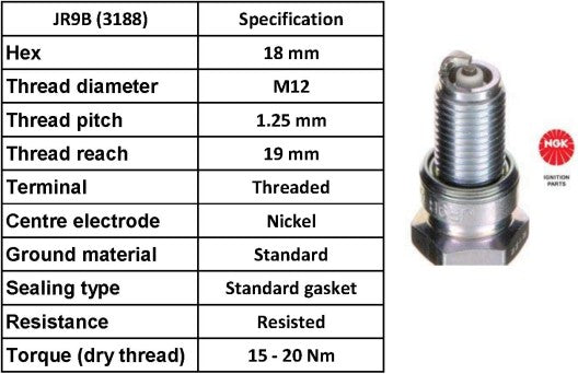 NGK Spark Plug JR9B