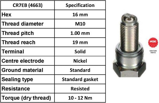 NGK Spark Plug CR7EB