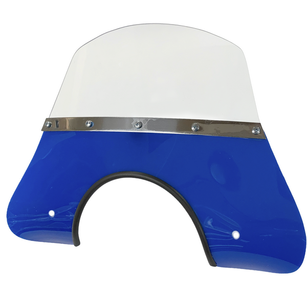 Cuppini Vespa Fly screen PX, T5, Rally, GTR, TS - Blue